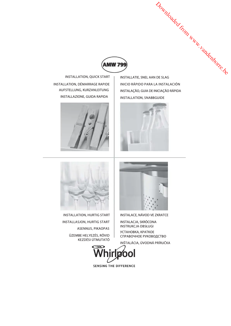 Page 1 de la notice Manuel utilisateur Whirlpool AMW 799 IX