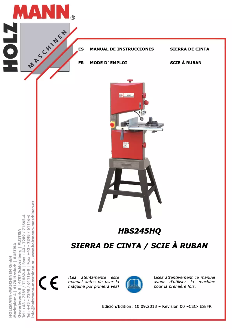 Page 1 de la notice Manuel utilisateur Holzmann HBS245HQ