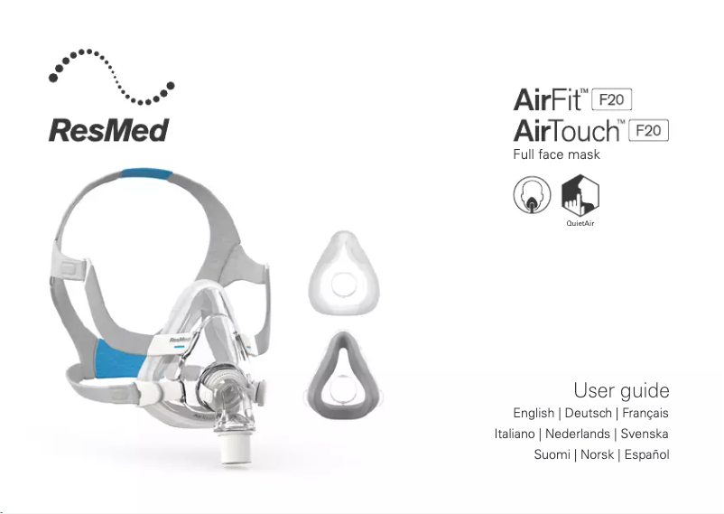Page n°1 - Manuel utilisateur ResMed AirTouch F20