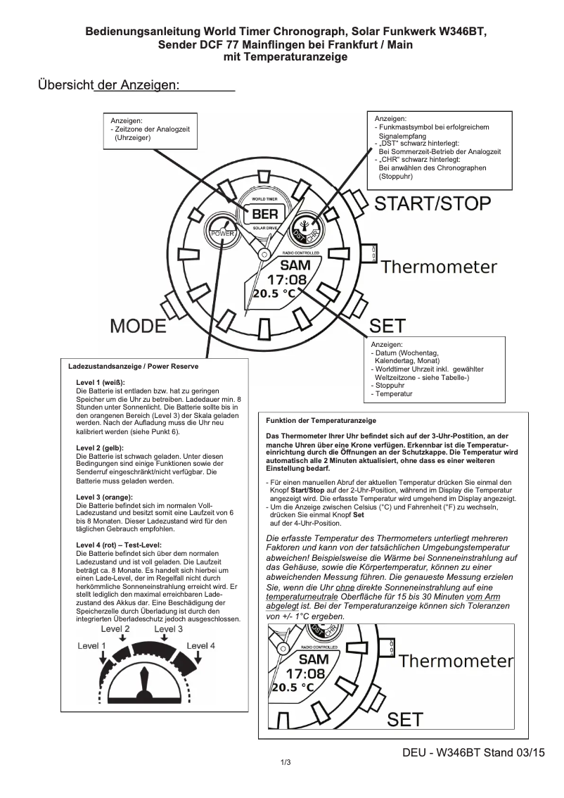 Page n°1 - Manuel utilisateur ETT Everest II