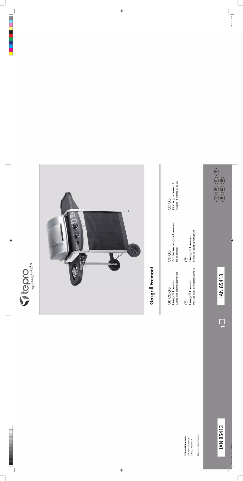 Page 1 de la notice Manuel utilisateur tepro IAN 85413