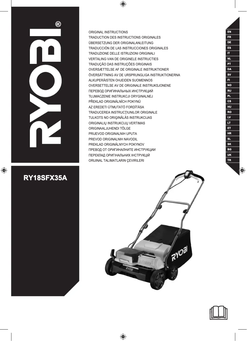 Image de la première page du manuel de l'appareil One+ RY18SFX35A