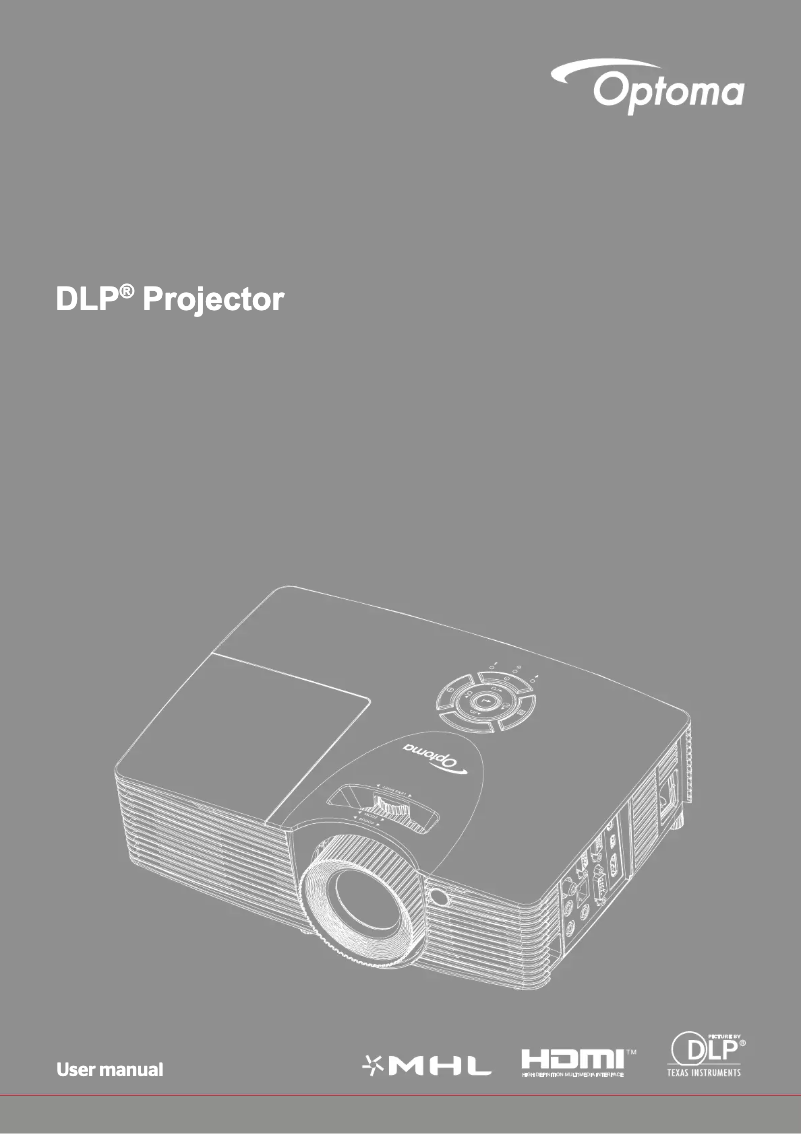 Page n°1 - Manuel utilisateur Optoma W416