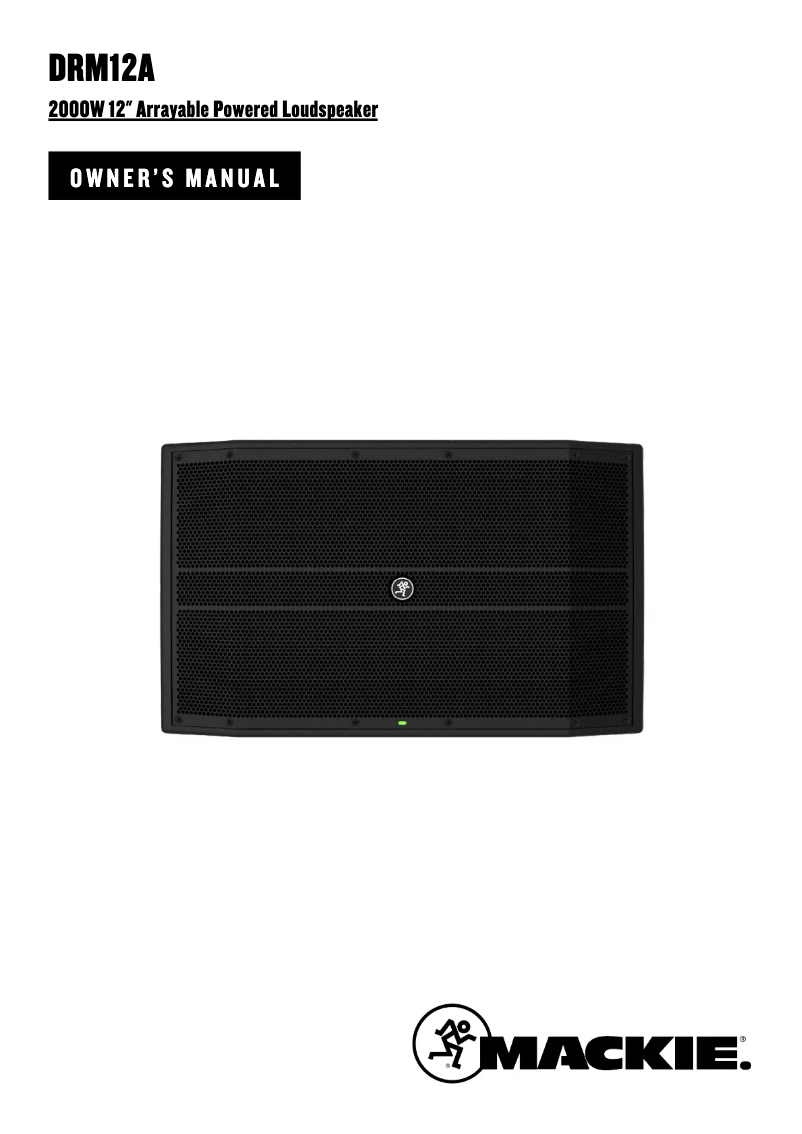 Page 1 de la notice Mode d'emploi Mackie DRM12A