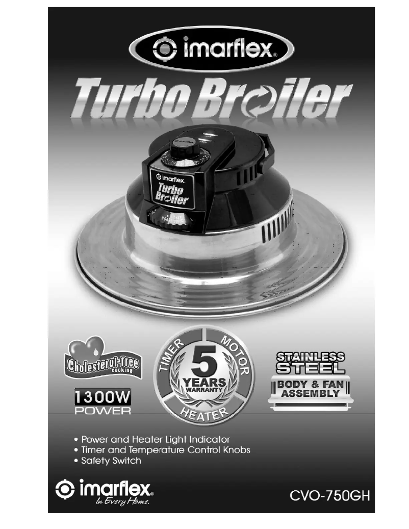 Page 1 de la notice Manuel utilisateur Imarflex Turbo Broiler CVO-750GH