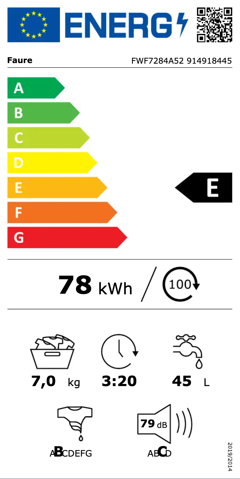 Image de la première page du manuel de l'appareil FWF7284A52