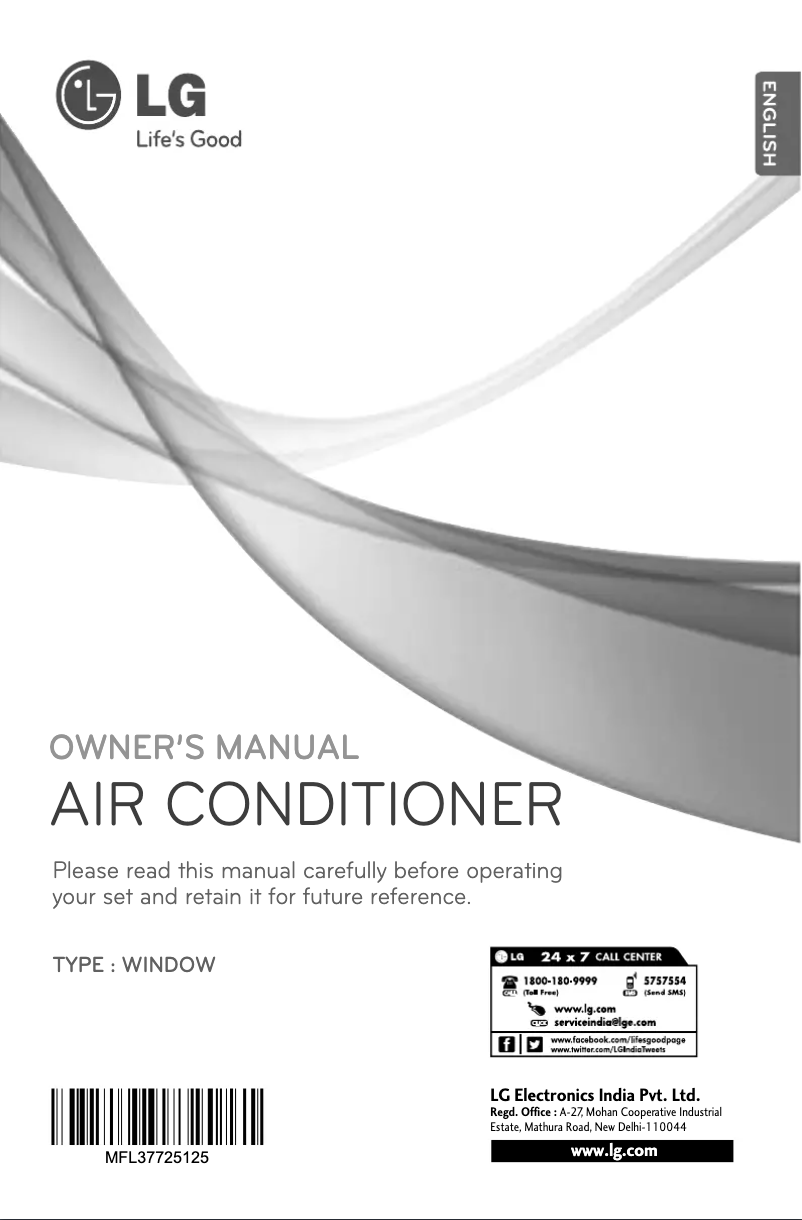 Page 1 de la notice Manuel utilisateur LG LWA2CP1A