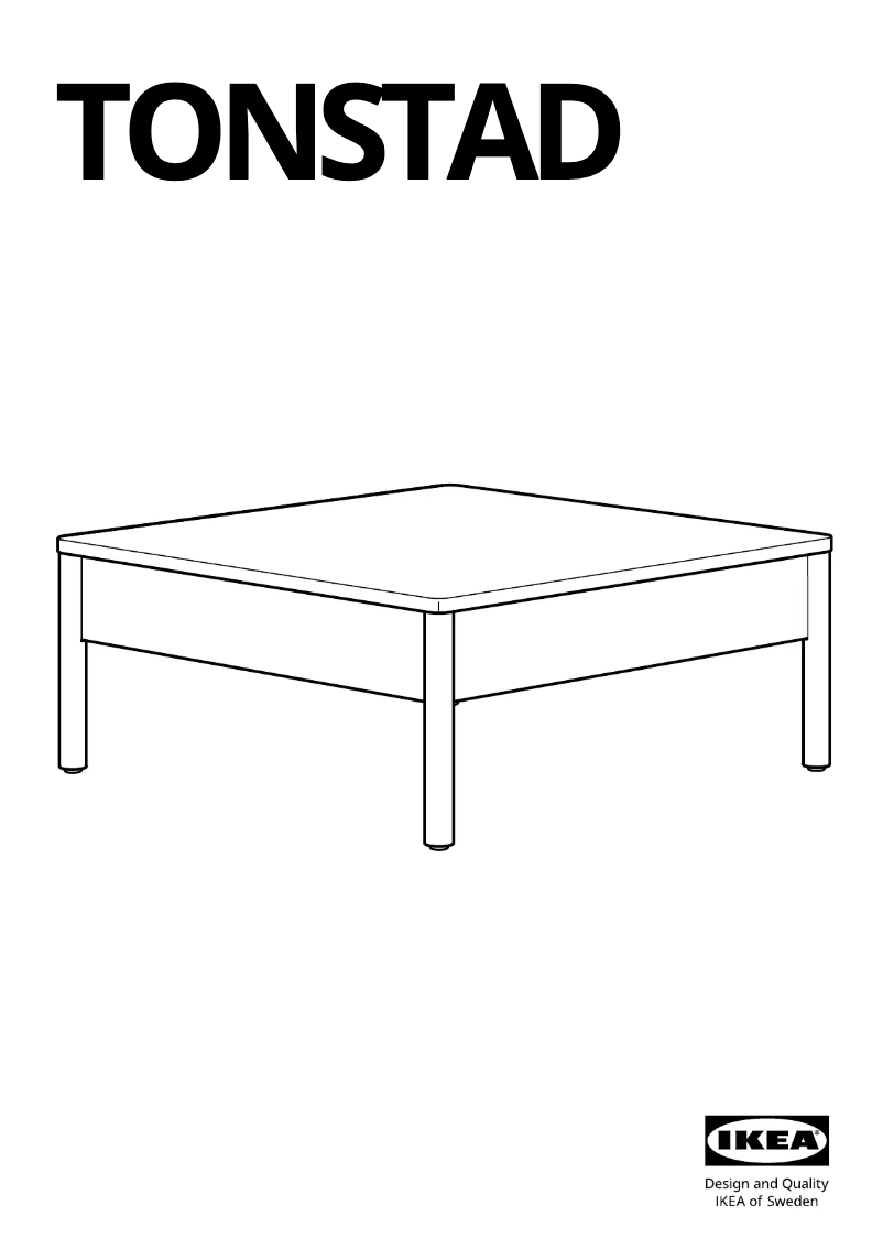 Image de la première page du manuel de l'appareil TONSTAD 005.569.90