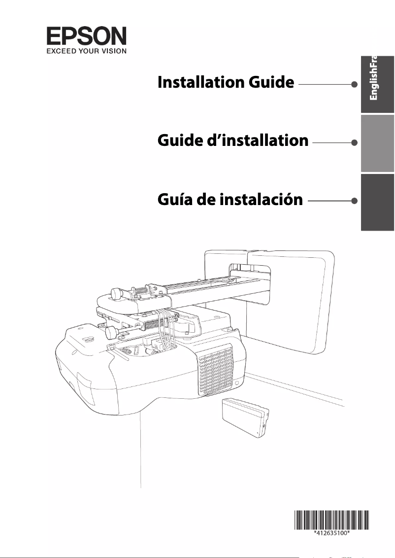 Page n°1 - Guide d'installation Epson EB-595WI