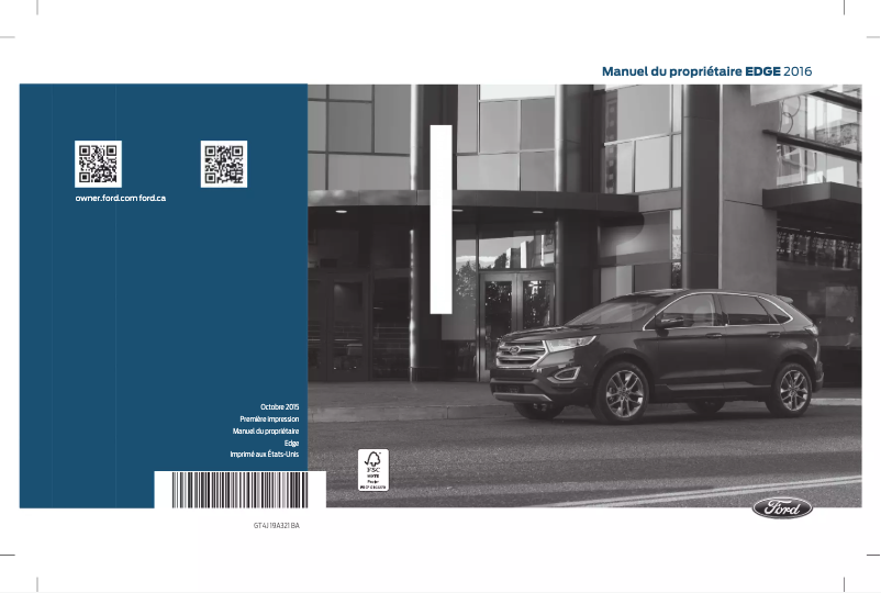 Image de la première page du manuel de l'appareil Edge (2016)