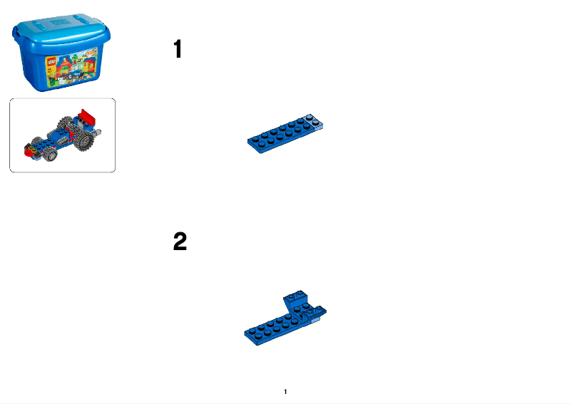 Page 1 de la notice Manuel utilisateur Lego ® Brick Box