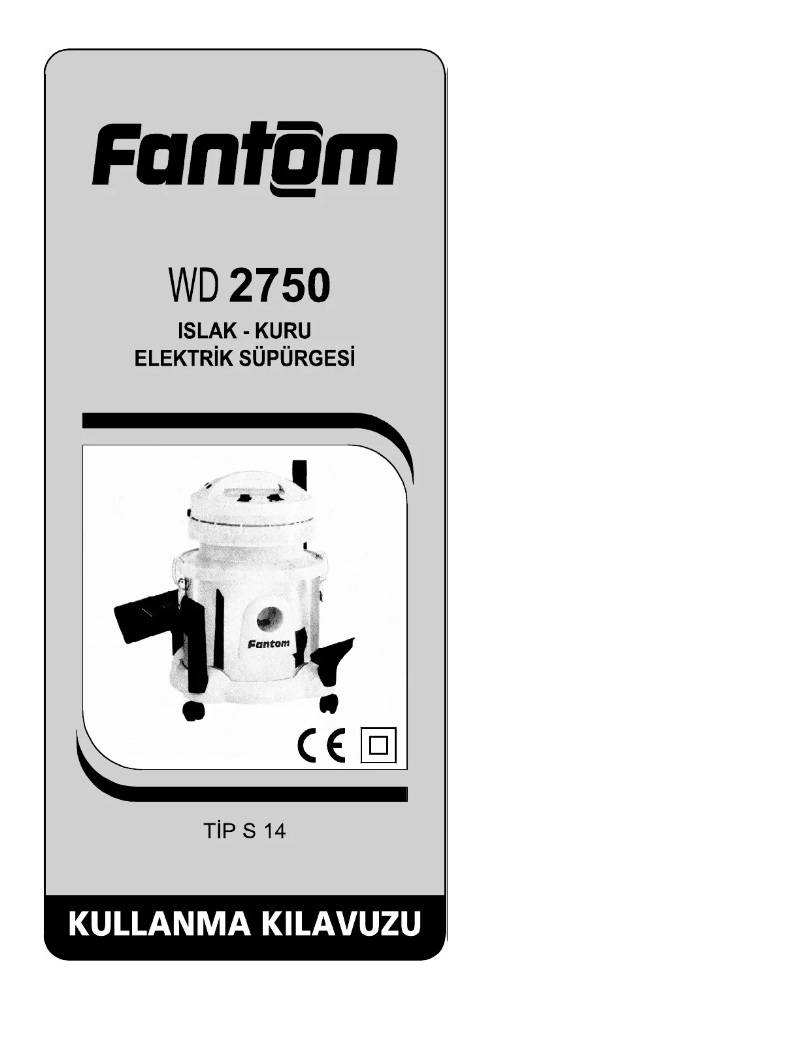 Page 1 de la notice Manuel utilisateur Fantom WD 2750