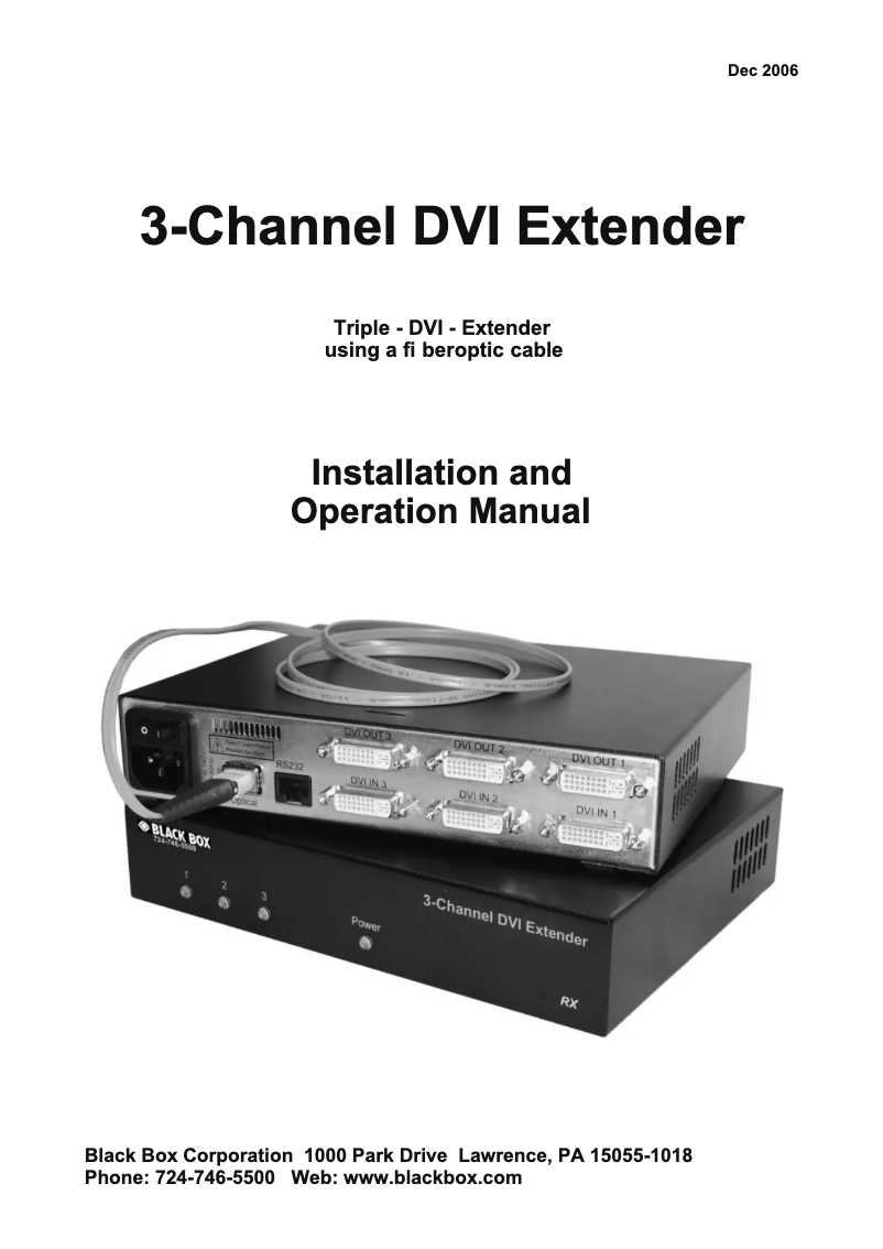 Page 1 de la notice Manuel utilisateur Black Box AC1070A