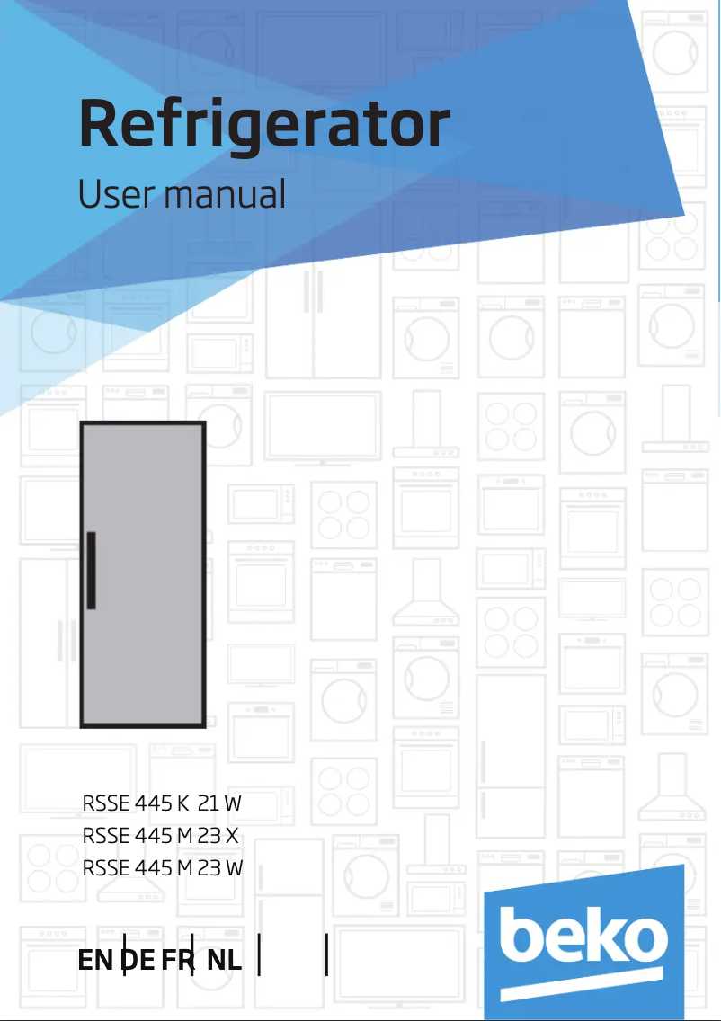 Image de la première page du manuel de l'appareil RSSE445M23W