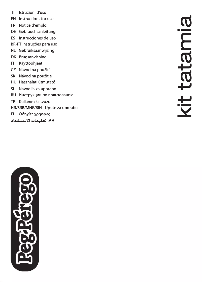 Page n°1 - Manuel utilisateur Peg Perego Play Bar