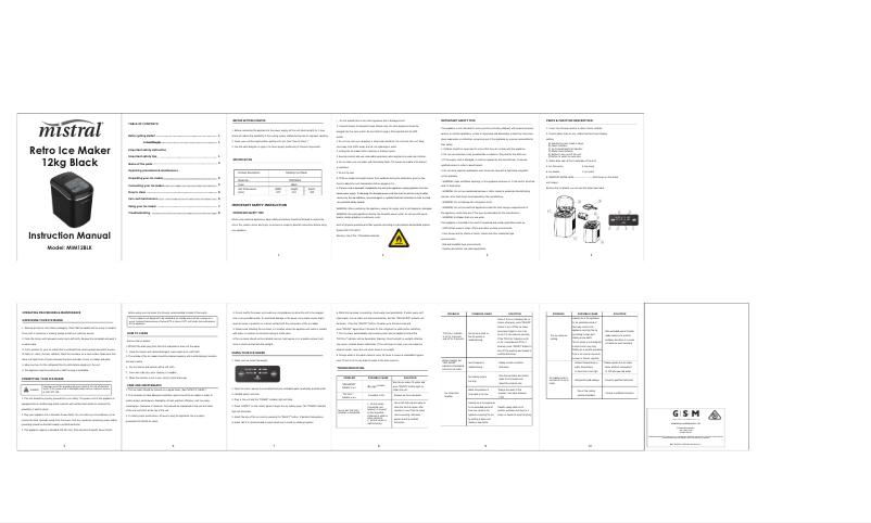 Imagen de la primera página del manual del dispositivo MIM12BLK