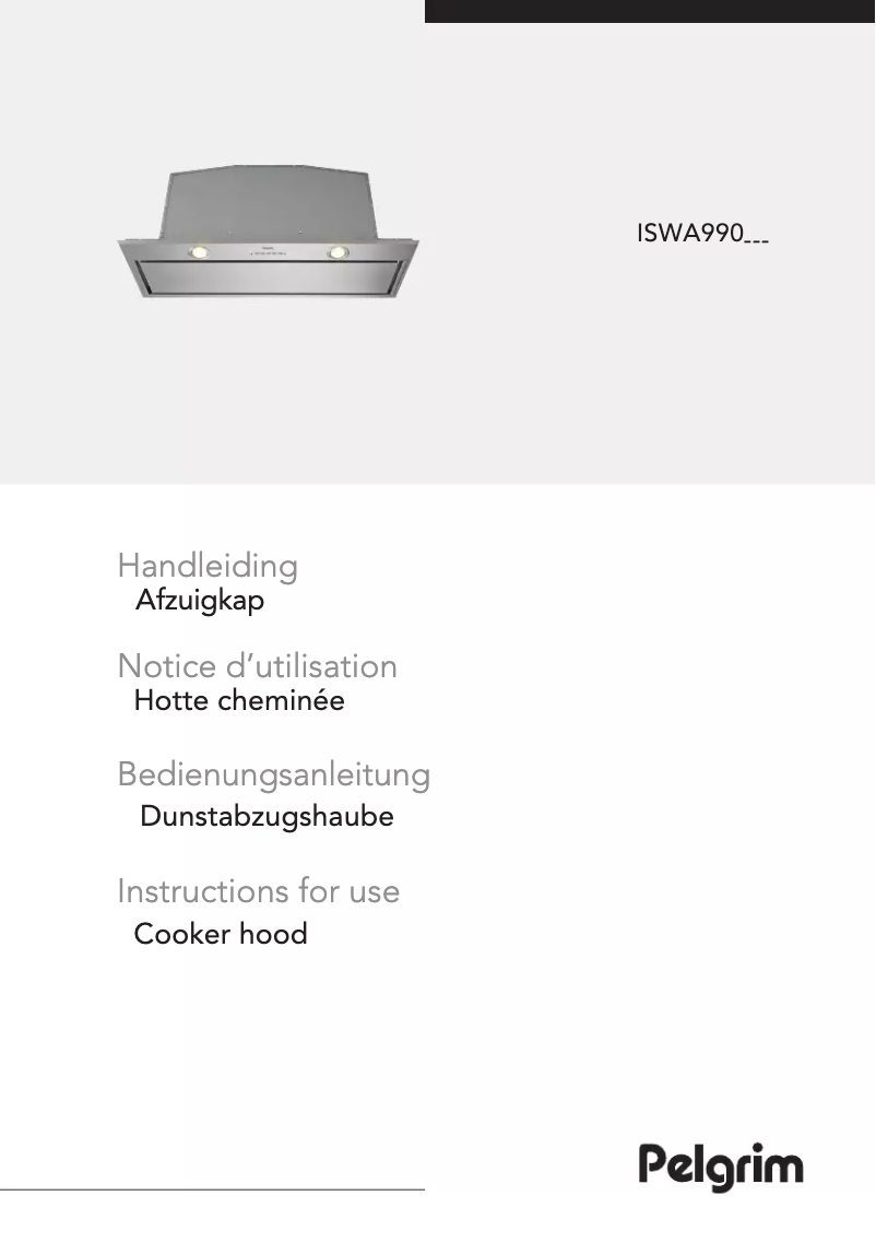 Page 1 de la notice Manuel utilisateur Pelgrim ISWA990RVS