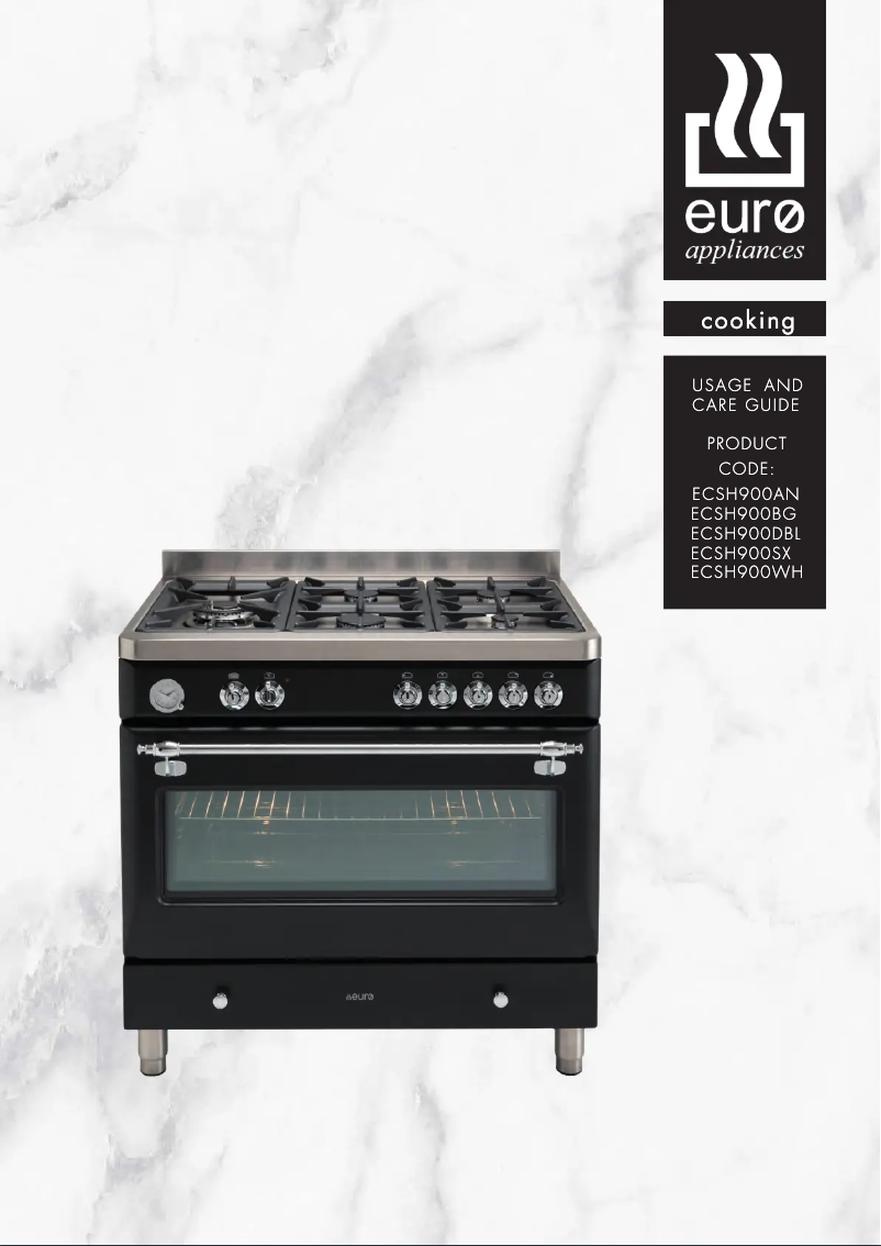 Page n°1 - Manuel utilisateur Euro Appliances ECSH900WH