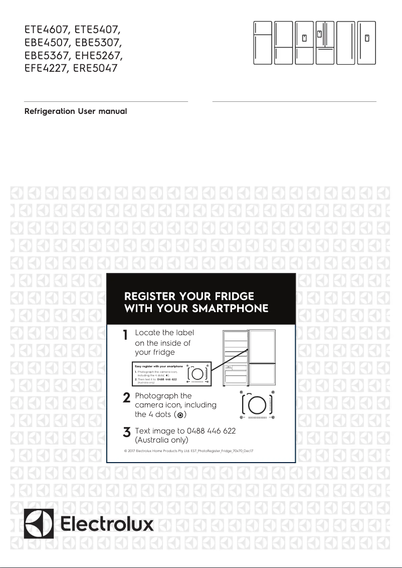 Page 1 de la notice Manuel utilisateur Electrolux EBE5307BC