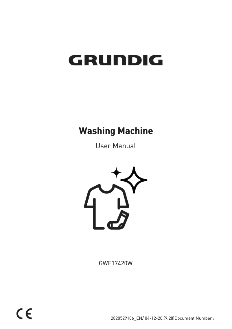 Page n°1 - Manuel utilisateur Grundig GWE17420W