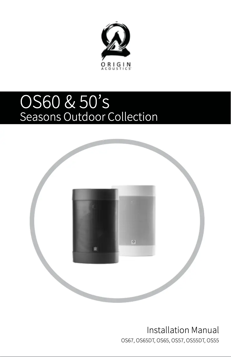 Page n°1 - Manuel utilisateur Origin Acoustics OS67