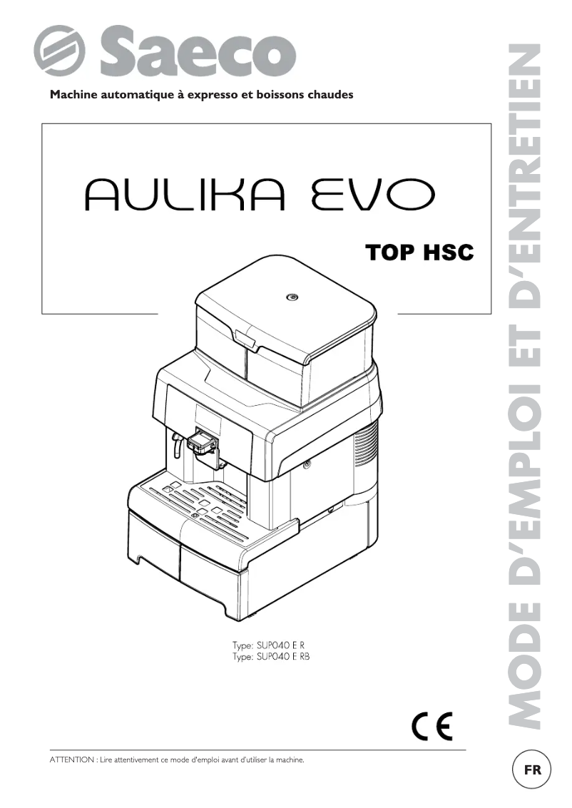 Image de la première page du manuel de l'appareil Aulika Top RI