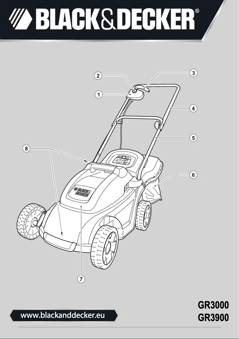 Image de la première page du manuel de l'appareil GR3900 Type 1
