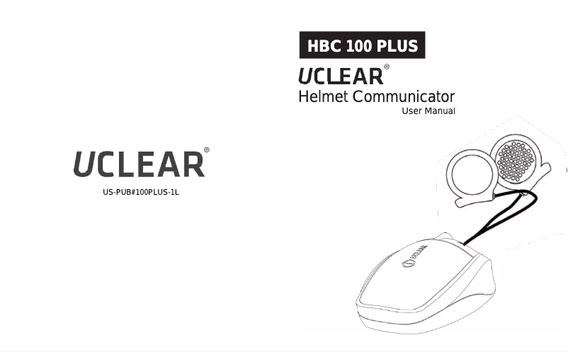 Page 1 de la notice Manuel utilisateur UClear HBC100 Plus Dual