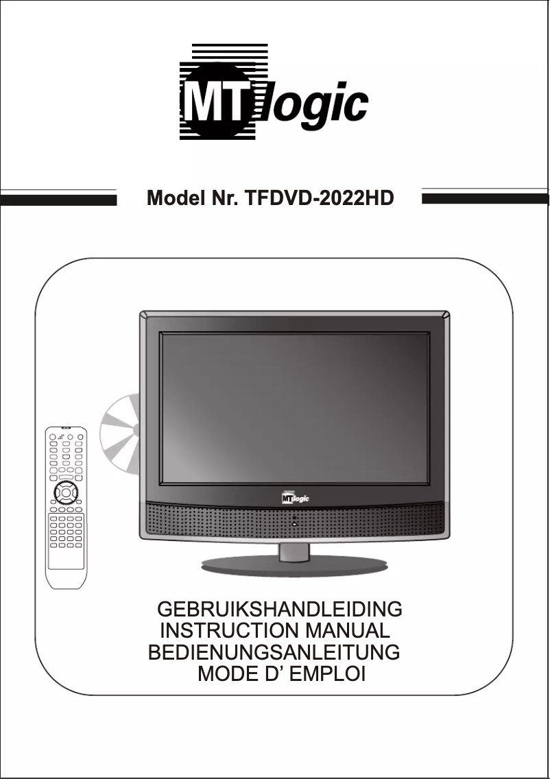 Page 1 de la notice Manuel utilisateur MT Logic TFDVD-2022MT