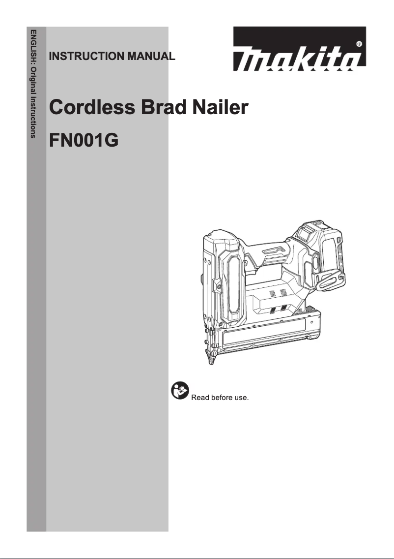 Page n°1 - Manuel utilisateur Makita FN001GZ02