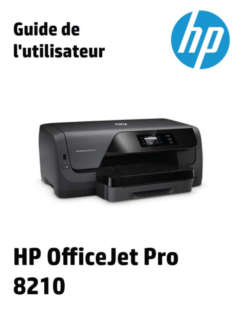 Image de la première page du manuel de l'appareil Officejet Pro 8210