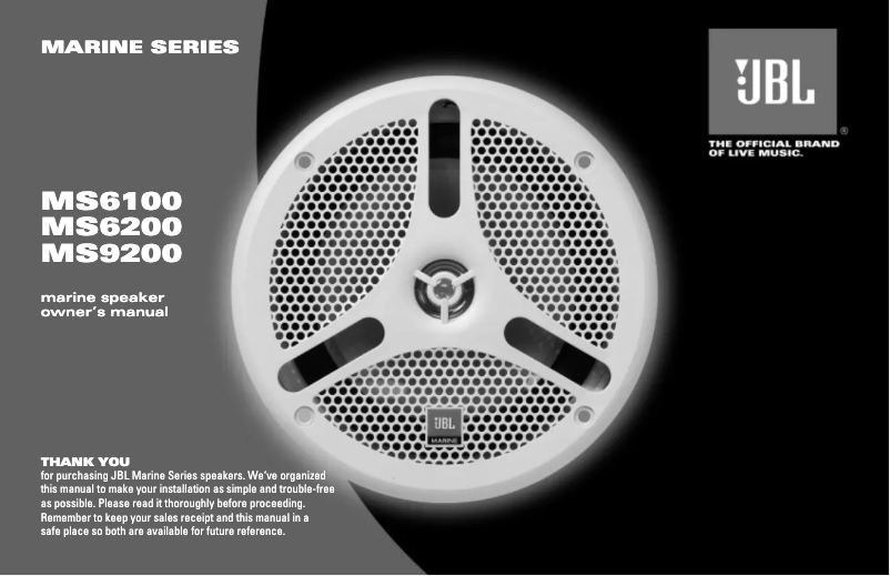 Imagen de la primera página del manual del dispositivo MS6100