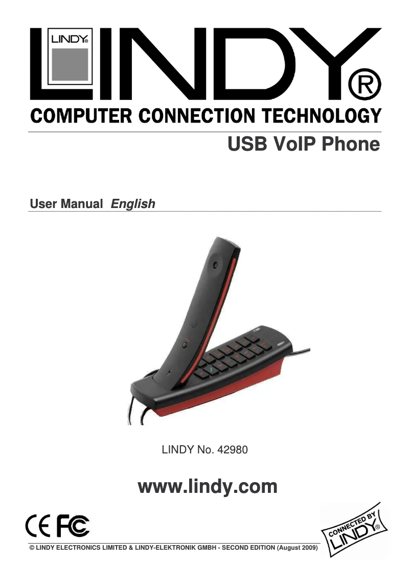 Page 1 of the manual User Manual Lindy 42980