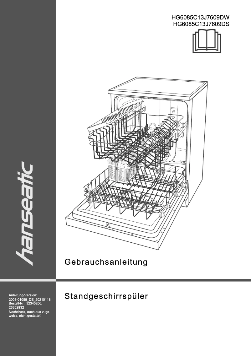 Page n°1 - Manuel utilisateur Hanseatic HG6085C13J7609DS
