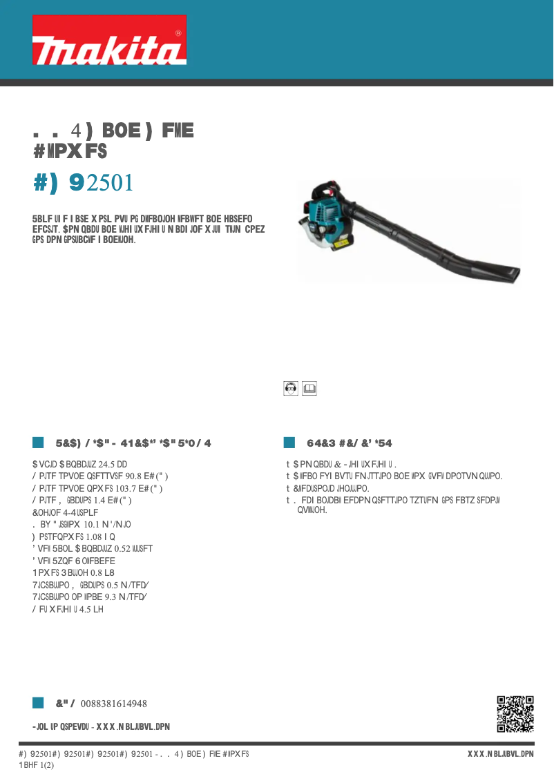 Image de la première page du manuel de l'appareil BHX2501