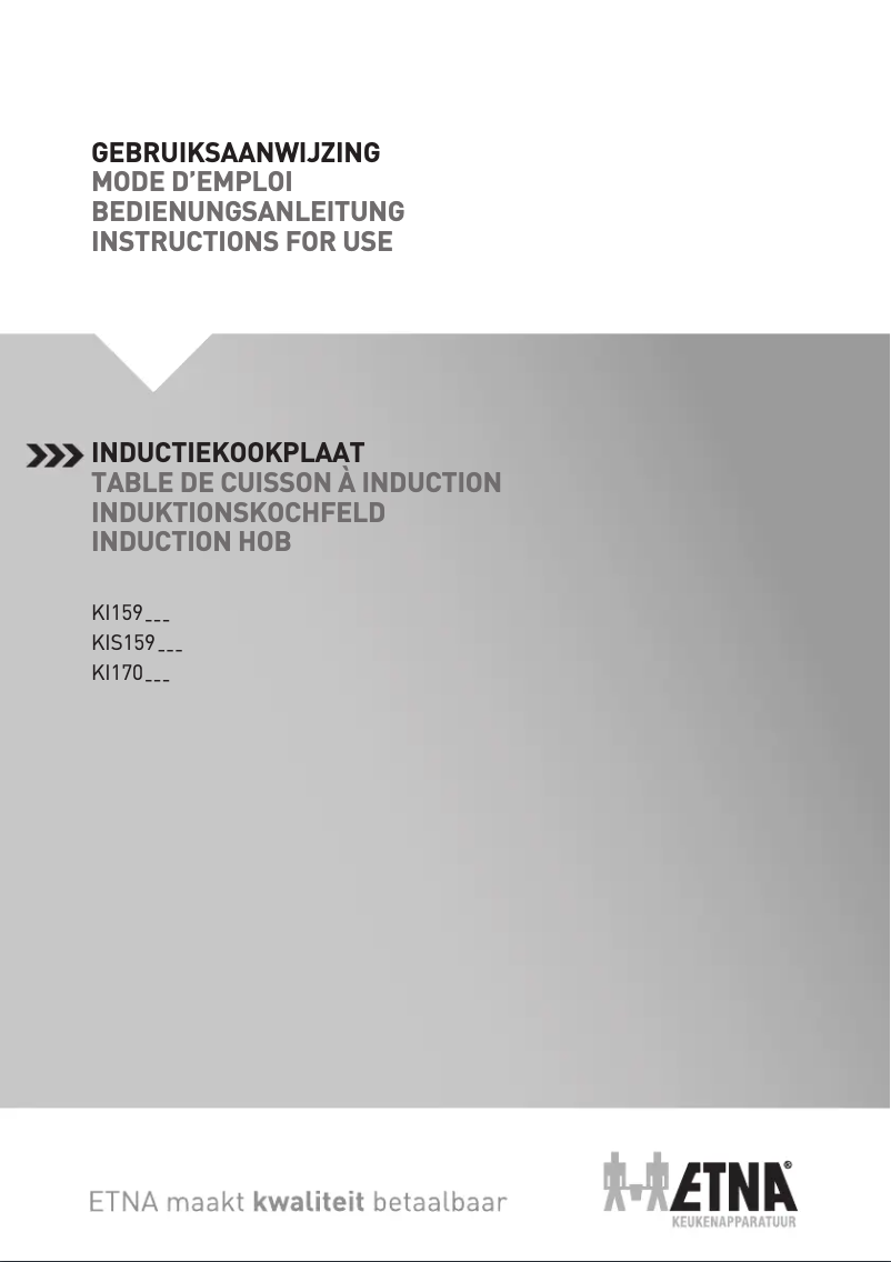 Page 1 de la notice Manuel utilisateur Etna KIS159ZT