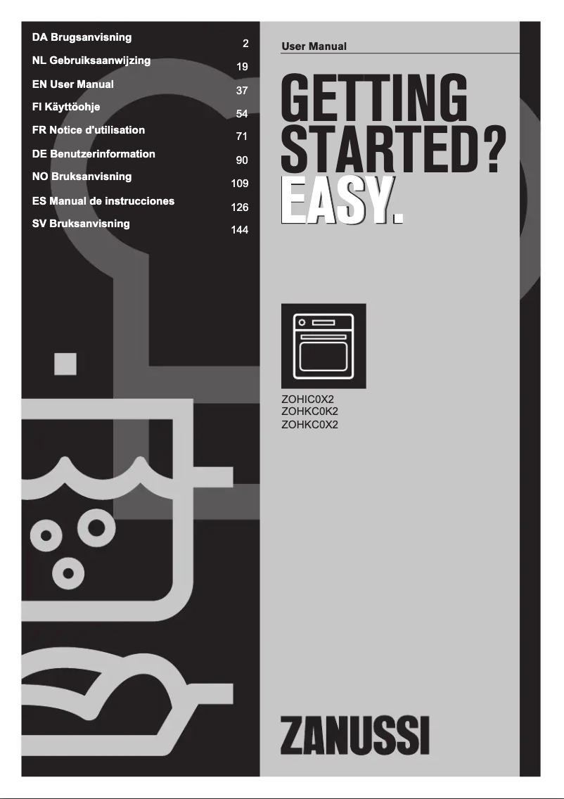 Image de la première page du manuel de l'appareil ZOHIC0X2