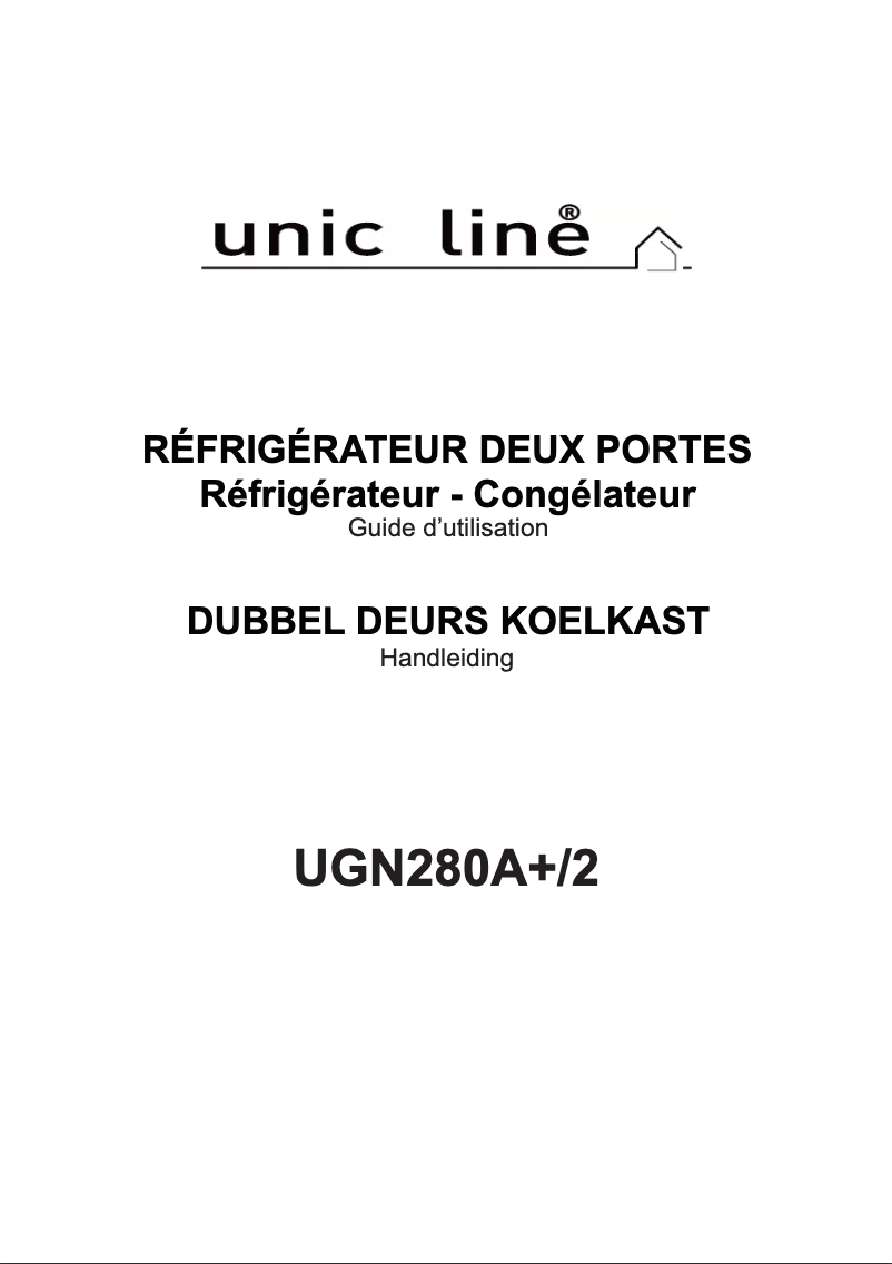 Page 1 de la notice Manuel utilisateur Unic Line UGN280A+/2