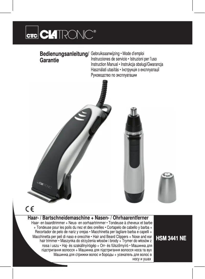 Page 1 de la notice Manuel utilisateur Clatronic HSM 3441 NE
