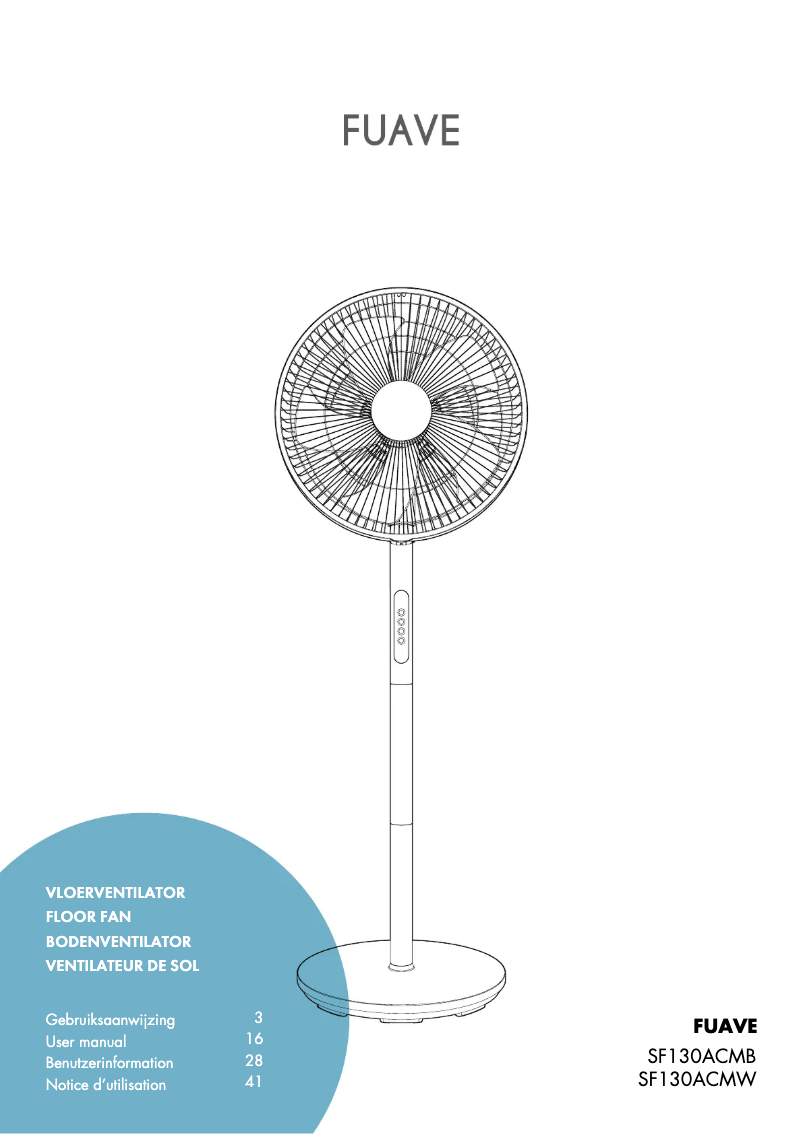 Page n°1 - Manuel utilisateur Fuave SF130ACMW