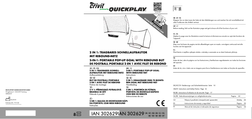 Page n°1 - Manuel utilisateur Crivit IAN 302629