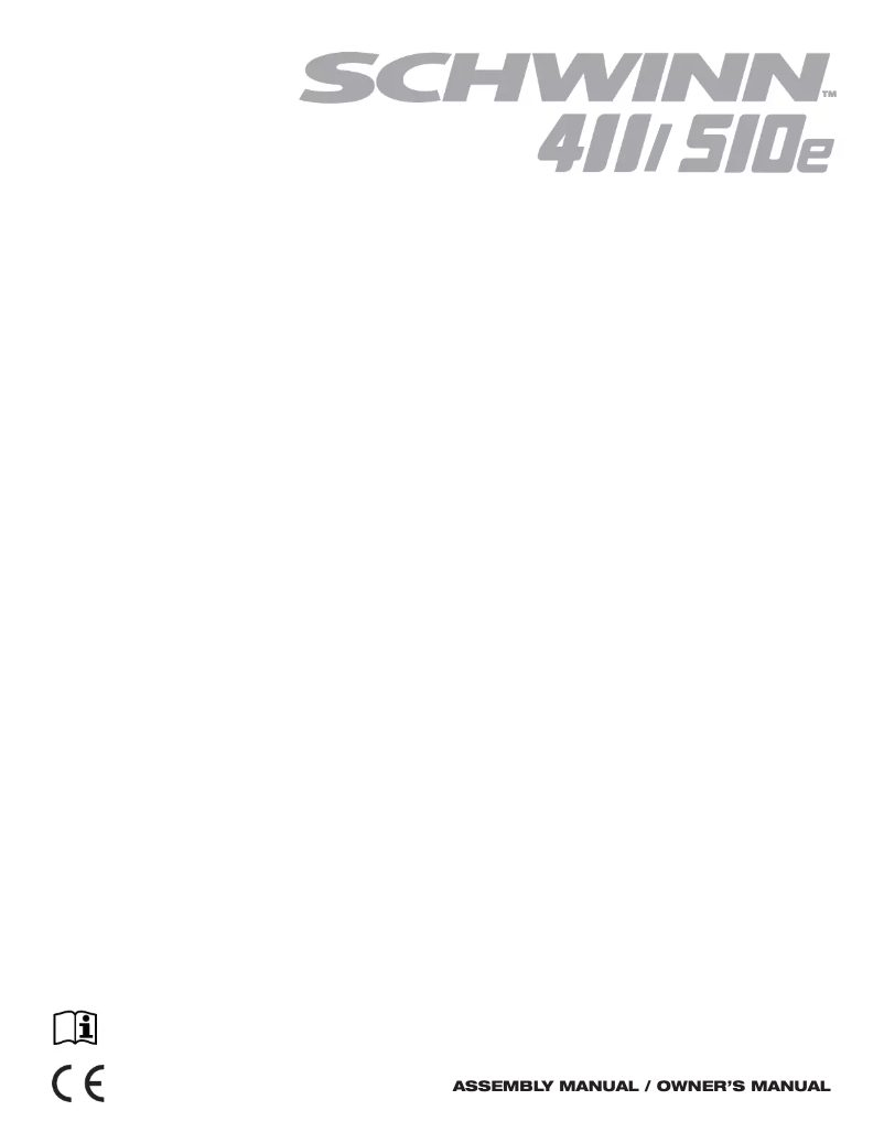 Page n°1 - Manuel utilisateur Schwinn 411