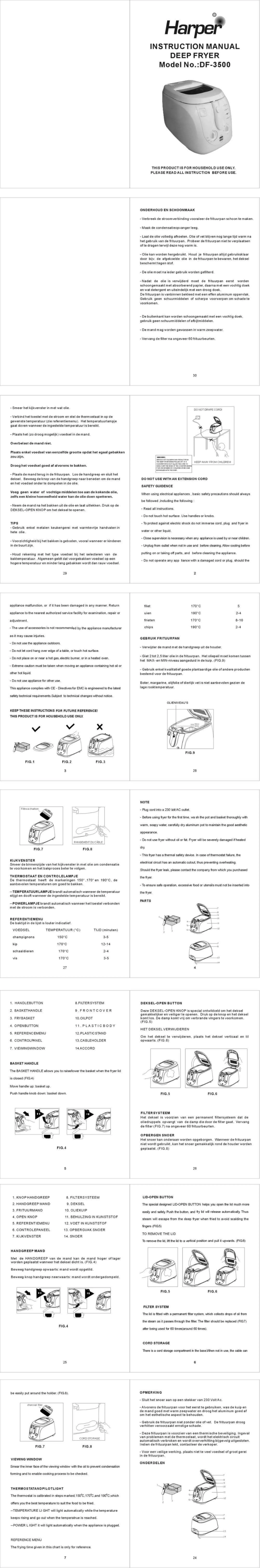 Página 1 del manual Manual de usuario Harper DF3500