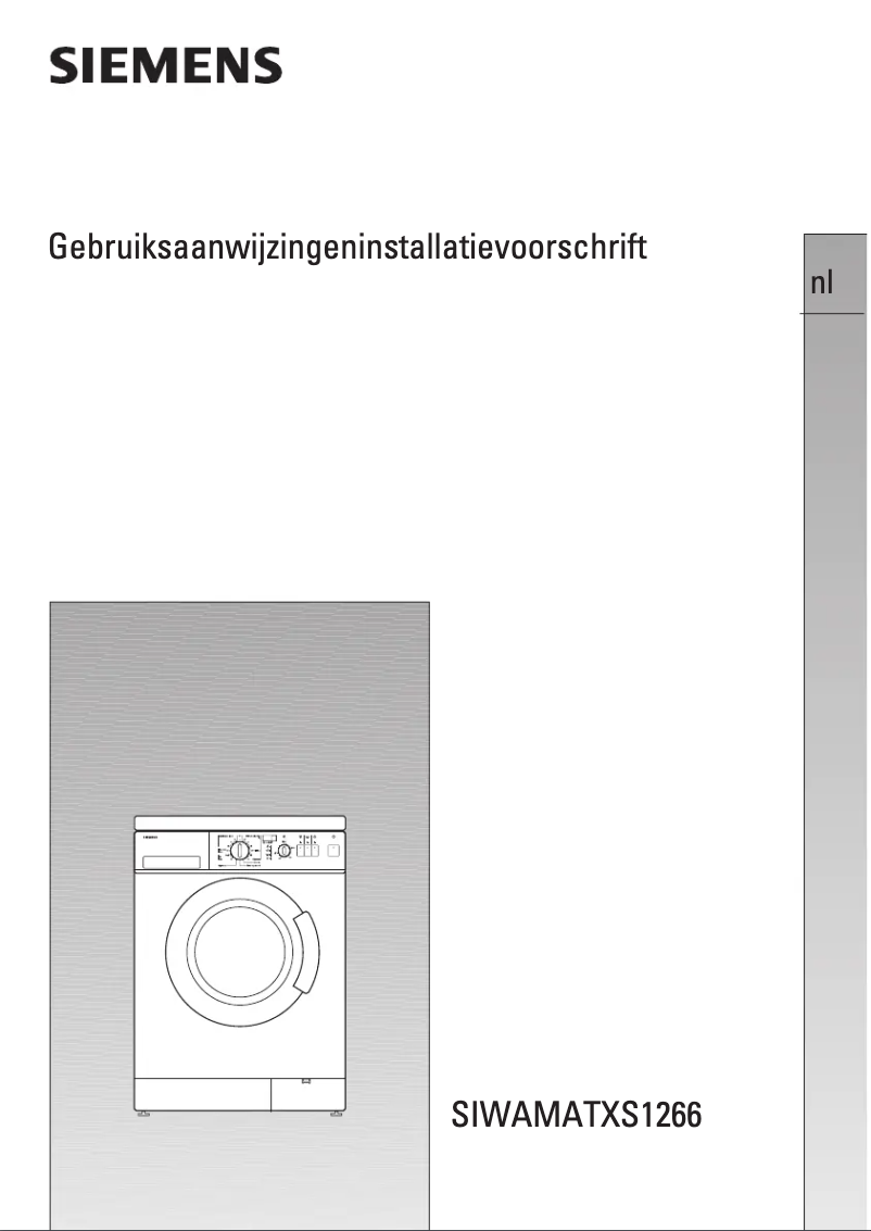 Page n°1 - Manuel utilisateur Siemens WXS1266