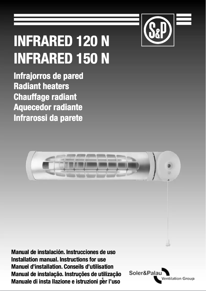 Image de la première page du manuel de l'appareil INFRARED-120N