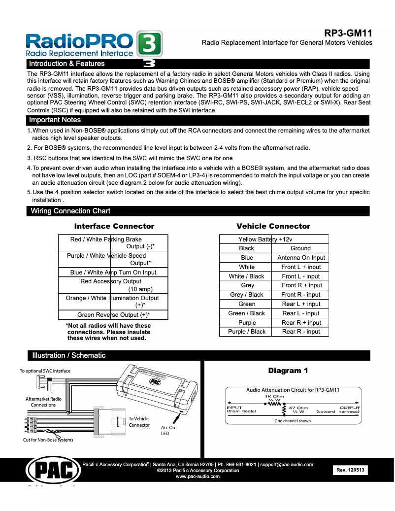 Imagen de la primera página del manual del dispositivo RadioPRO 3 RP3-GM11
