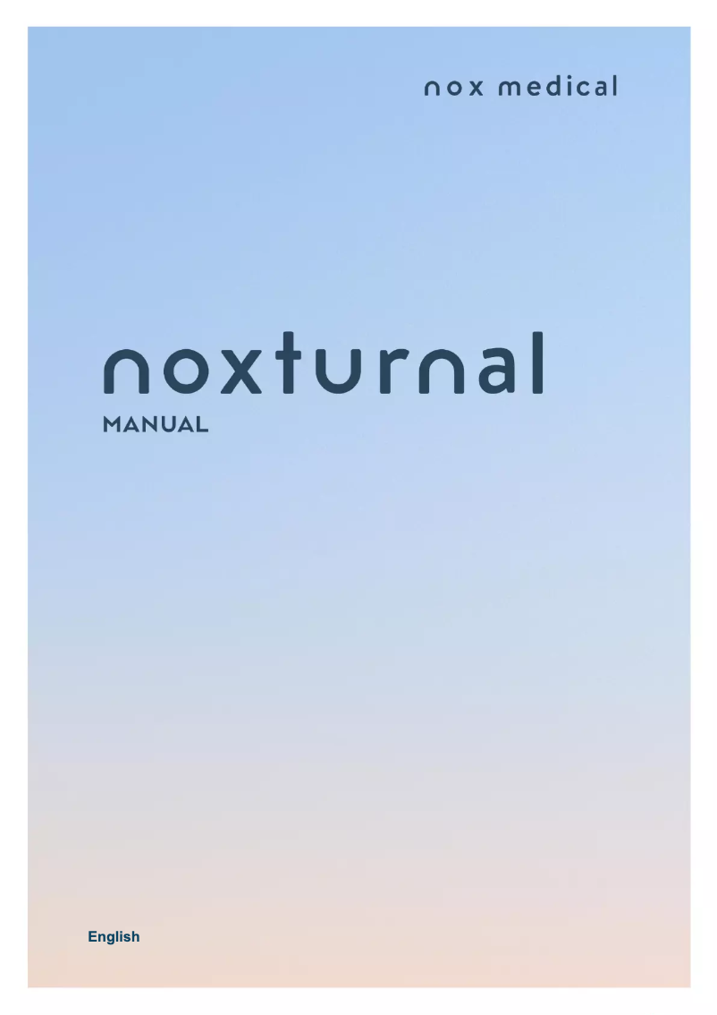 Page n°1 - Manuel utilisateur NOX Noxturnal