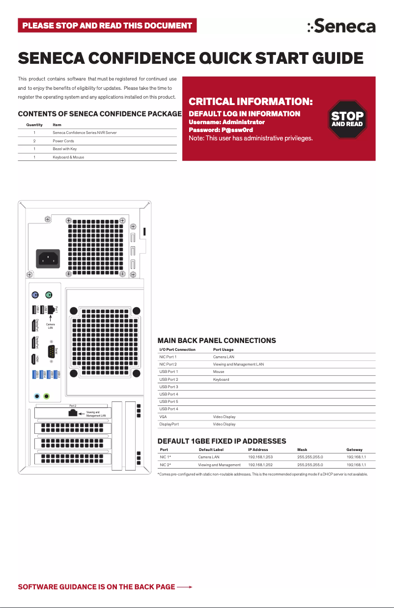 Imagen de la primera página del manual del dispositivo Confidence 100