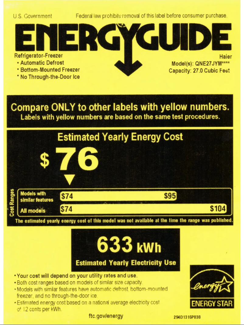 Image de la première page du manuel de l'appareil QNE27JYMFS