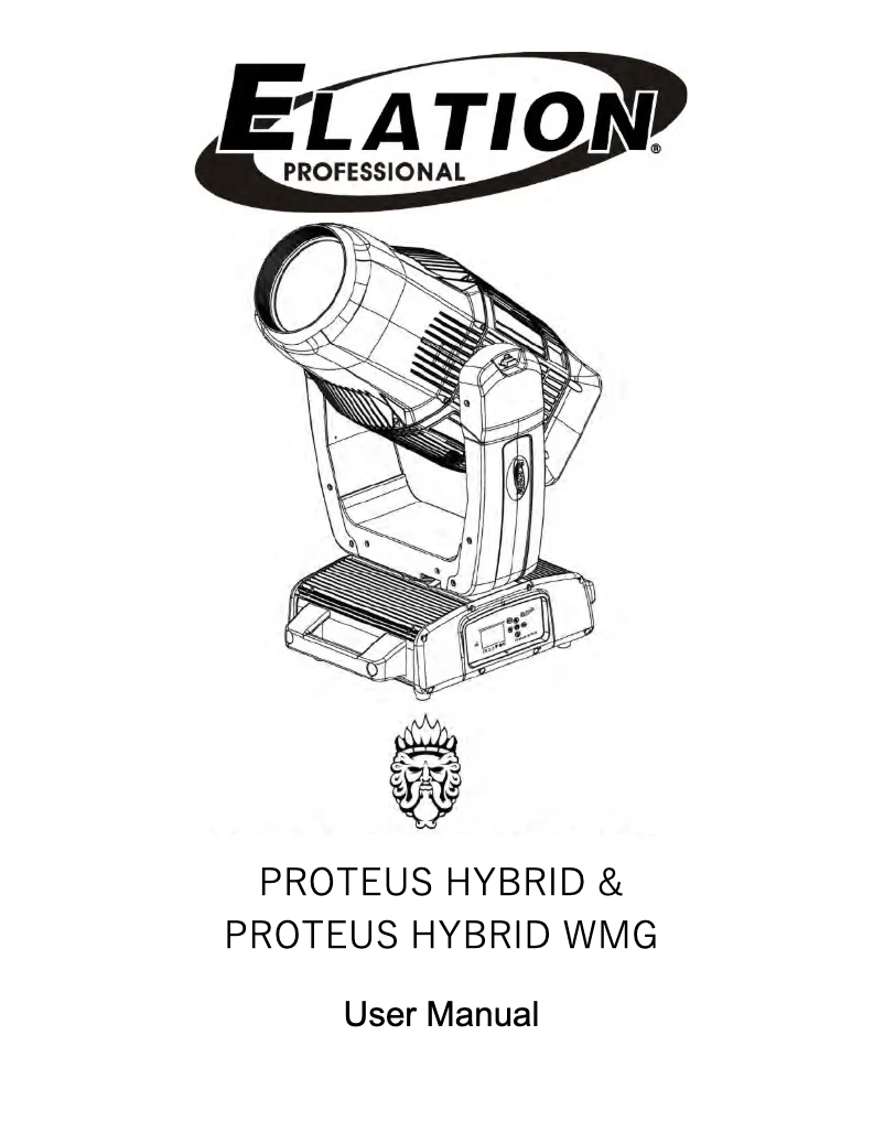 Image de la première page du manuel de l'appareil Proteus Hybrid WMG
